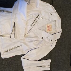 Levi's Women's Light Purple  Leather Jacket